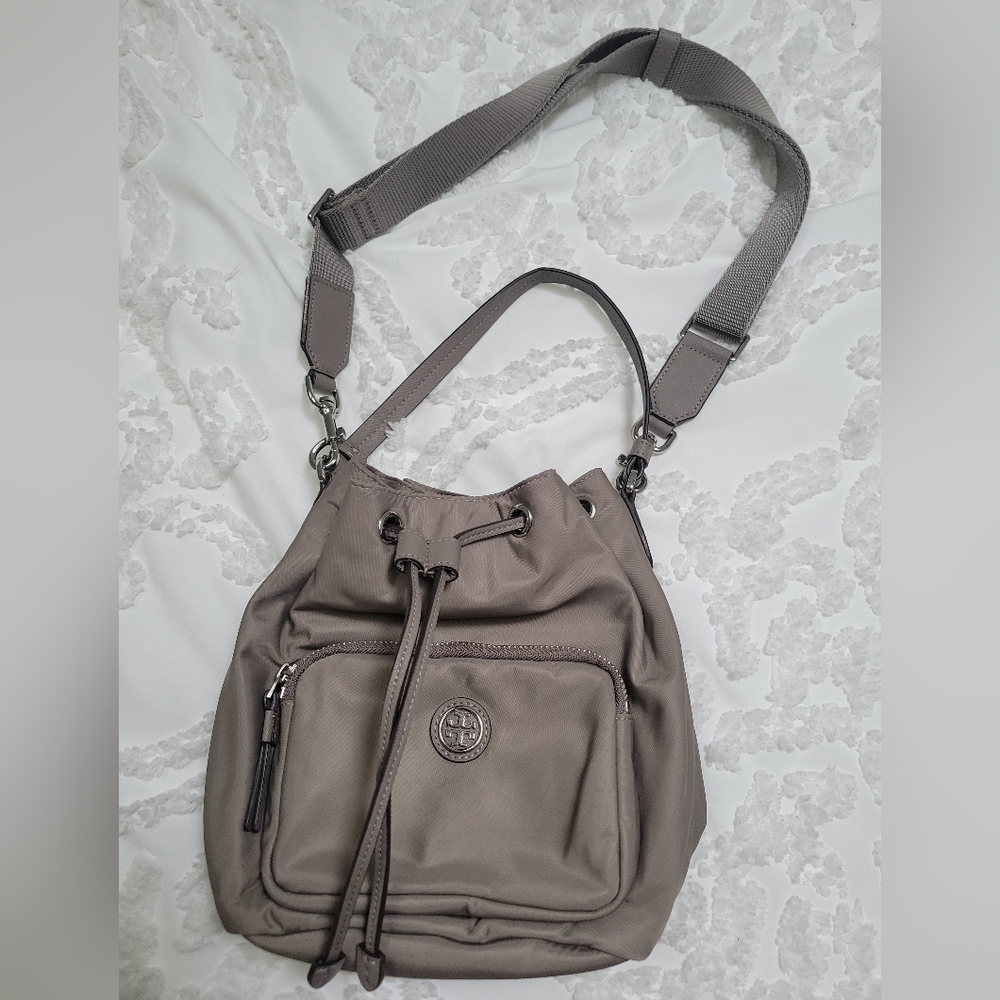 Tory Burch Gray Shoulder Bag
